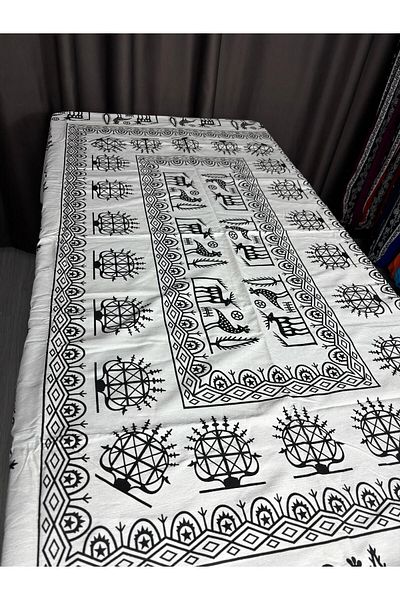 Sobe Hediyelik Hitit Patterned Carefree Rectangular Tablecloth