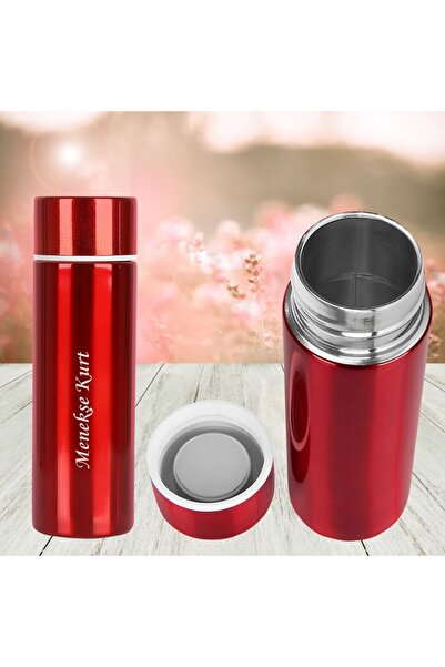 HediyesiBizden Kişiye Özel Isim Baskılı Mini Paslanmaz Çelik Termos 150 ml