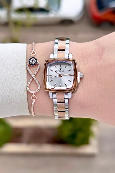 Daniel Klein Bronz Silver Renk 24 Ay Garantili Kadın Kol Saati Ve Bileklik