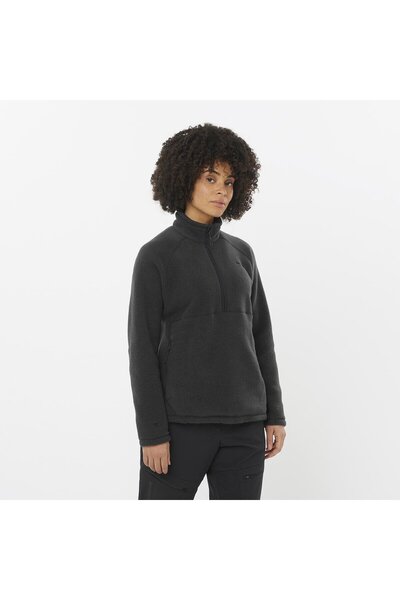 Salomon CHROMA Kadın Yarım Fermuar Polar Black LC2285000