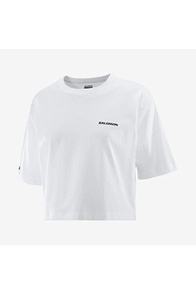 Salomon Logo Kadın Beyaz Tişört KADIN T-SHIRT LC2527900