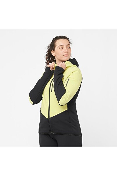 Salomon OUTLINE WARM HYBRID Kadın Tam Fermuar Polar Charlock LC2116800