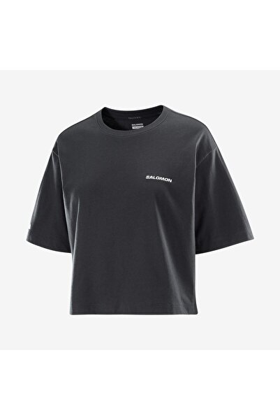Salomon LOGO Kadın Tişört Black LC2527800