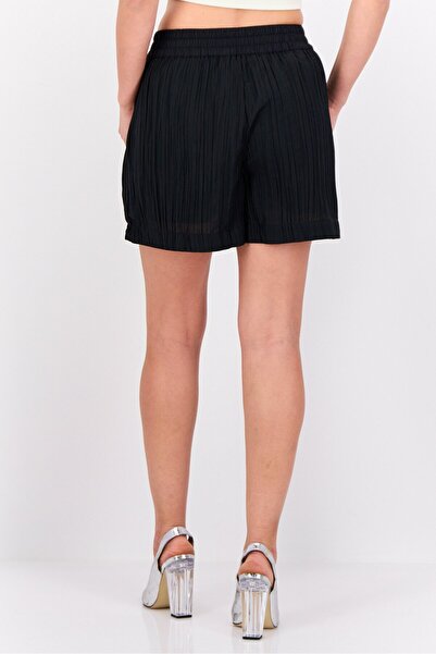 Esprit Women Pleated Basic Shorts, Black