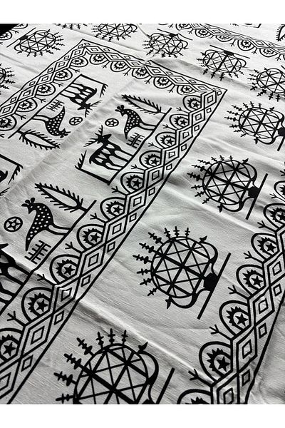 Sobe Hediyelik Hitit Patterned Carefree Rectangular Tablecloth