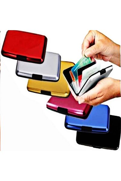 Other Two pieces of plastic card wallet are easy to open