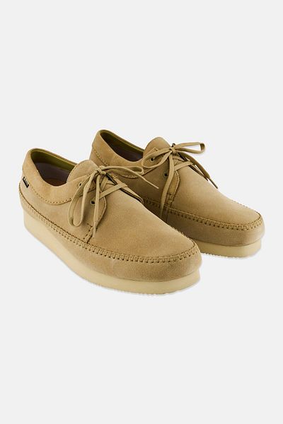 CLARKS Men Standard Weaver Gore Tex Lace Up Shoes, Light Olive