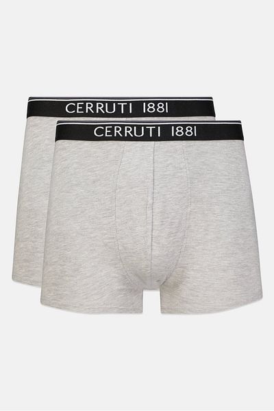 Cerruti 1881 Men 2 Pcs Brand Logo Trunk, Grey Melange