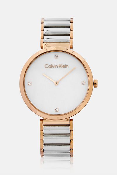 Calvin Klein Women 25200430 Analog Watch 36 mm, Silver/Gold