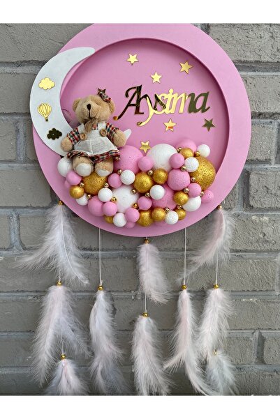 Neşeli Atölyem 31 Cm Led Işıklı Yuvarlak Bubble Bebek Kapı Süsü