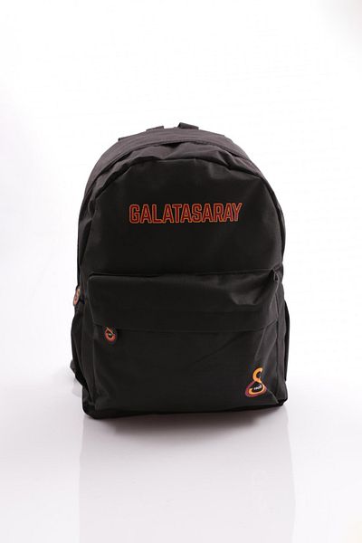 Galatasaray Model 24561 - Rucsac negru cu buzunar frontal detaliat