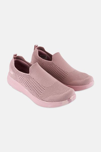 SKECHERS Women Cushioning Lite-loves Truck Slip On Walking Shoes, Mauve