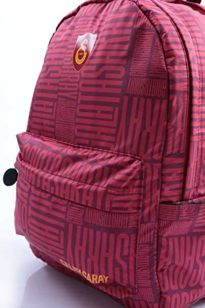 Galatasaray 24500 Model Lion Feather Patterned Calligraphic Backpack