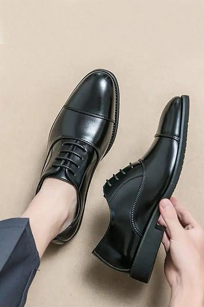 BENGAL 100% Genuine Leather Men's Classic Groom Shoes