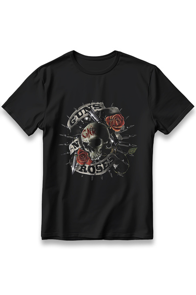 EZG Business Μπλουζάκι Unisex 100% Βαμβακερό Rock T-Shirt Guns N' Roses με κα...