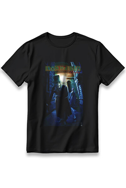 EZG Business IRON MAIDEN Rock T-Shirt Unisex %100 Cotton Pamuklu Rahat Regular Baskı Rock Grubu Tişört