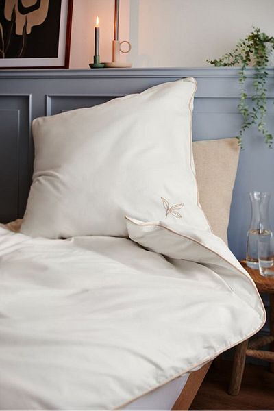 Tchibo Single Premium Cotton Duvet Set 155 x 220 cm, White