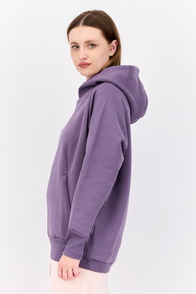 adidas Women Sportswear Fit Long Sleeves Outdoor Hoodies, Purple