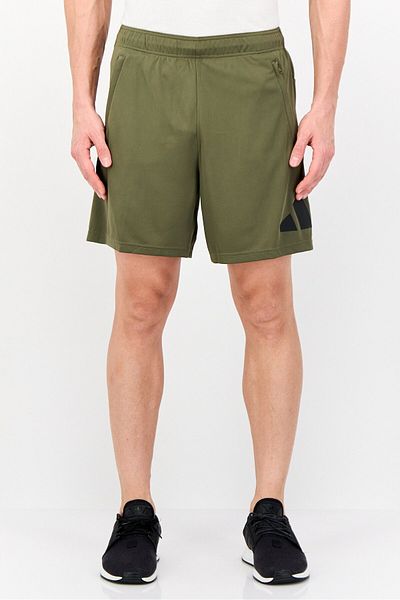 adidas شورت تدريب رجالي رياضي Fit 7 Inseam، زيتوني