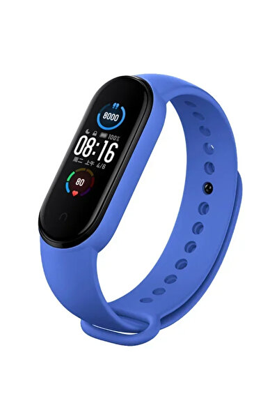 Choice Mi band 5 6 7 Blue 14 Watch Strap For Mi Band 7 6 5 4 3 Wristband Sili...