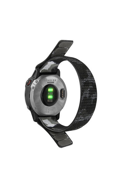 Choice حزام QuickFit 22 مم أسود 22 مم 26 مم من النايلون QuickFit لساعة Tactix...