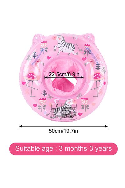 Choice Pink Forest Inflatable Baby Pool Float,Summer Beach Toys Toddler floaties for kids 3-5 age,Swimming