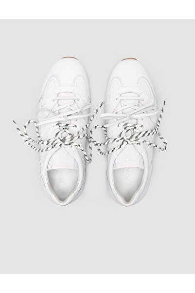 Cabani 100% Genuine Leather White Women's Sneaker