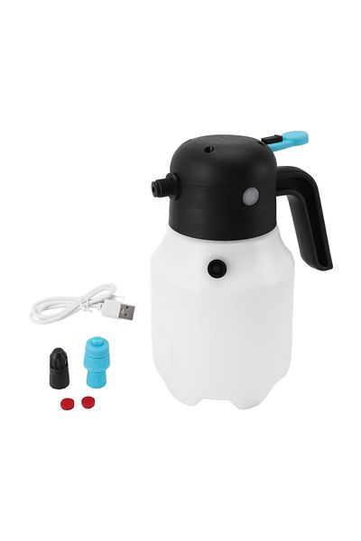Choice White 1.8L High Pressure Sprayer 2000mAh Electric Spray Bottle Multifunctional Air Pump Nebulizer Fo