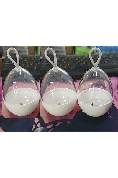 Choice 9.5X5CM 3PCS Mini Doll Pendant Transparent Storage Box Doll Dustproof Bag Cute Doll Storage Bag