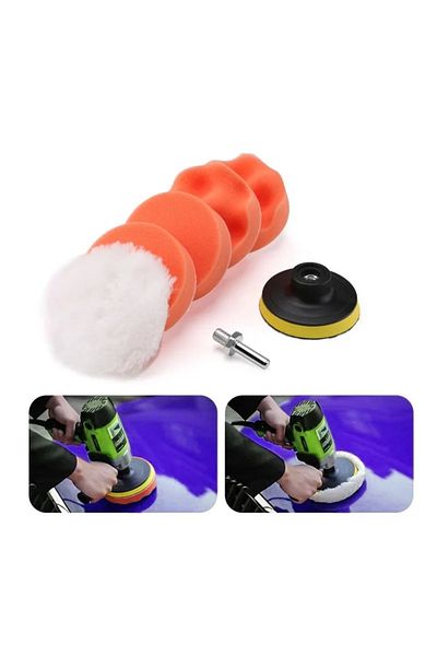 Choice 7pcs/set 3" Car Sponge Polishing Pad Set Polishing Buffer Waxing Adapter Drill Kit for Auto Body ...