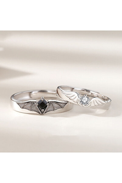 Choice خواتم زوجية بسيطة جديدة قابلة للتغيير الحجم qd175 بلون فضي على شكل شمس...