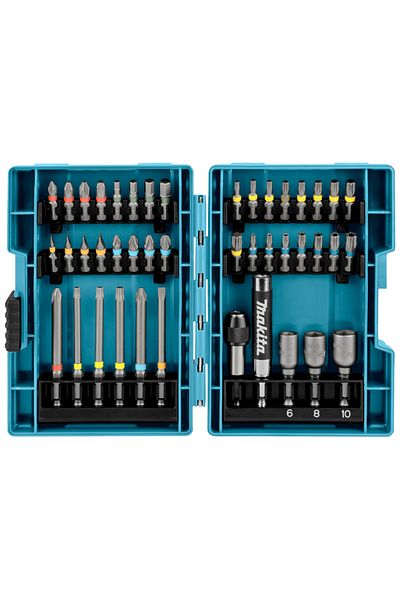 Makita B-55697 B-55697 Electric Screwdriver Bits Set 43pcs Colour Coded Cross Flower Type Hexagon So