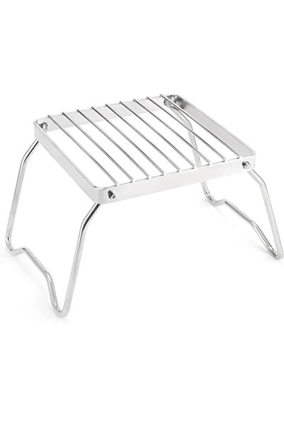 Choice حامل موقد خارجي من الفولاذ المقاوم للصدأ 26 × 15 × 12 سم للتخييم محمول...