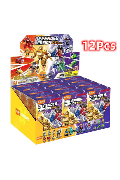 Choice1 12 قطعة من ألعاب بناء المتحولين الأصلية من BLOKEES Defender الإصدار 1-4 مقاس 5.5 سم Mini CORONATION S