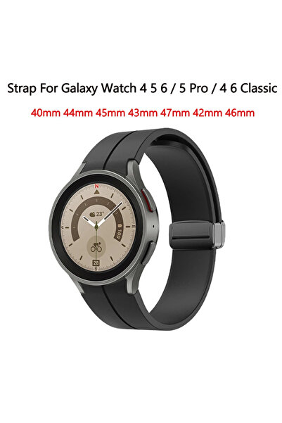 Choice Black Black buckle No Gap Magnetic Silicone Strap For Watch 7 6 5 4 44...