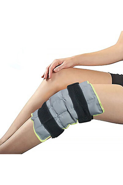 Choice ضمادة ثلج رمادية للركبة للإصابات وسادات ركبة مائية ذاتية الامتصاص، ضما...