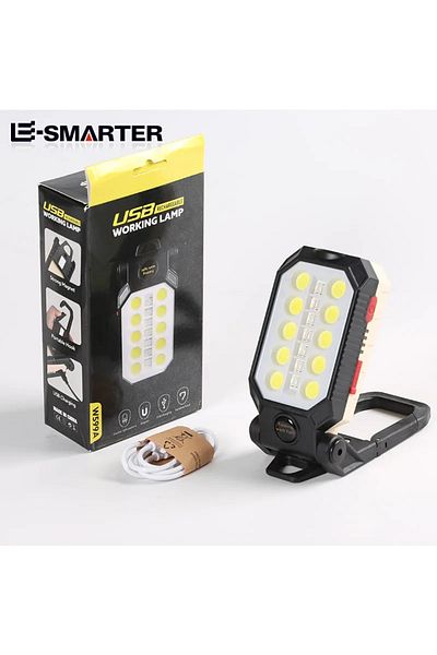ESMARTER W599A (10 hole COB) ESMARTER COB Portable Work Light USB Rechargeable Emergency Repair Light Mobile