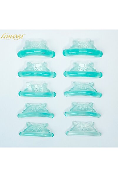 Choice Green Lomansa 5 Pairs C Curl Silicone Eyelash Perm Pads Sticky Lashes Rod Shield Lifting 3D Eyelash