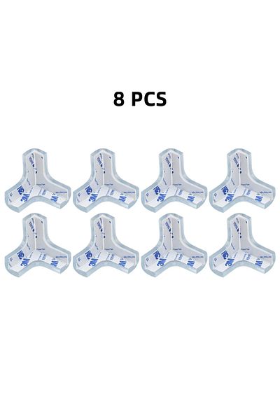 Choice 8pcs T Shaped Baby Safety Silicone Table Corner Protector Furniture Edge Protection Cover Transparen
