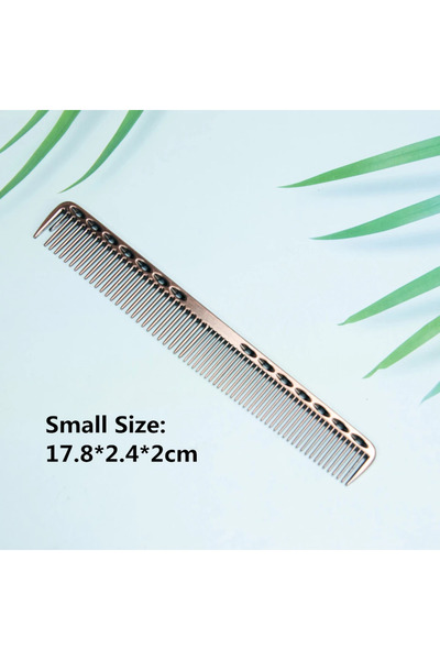Choice مشط شعر من الألومنيوم ذو مساحة صغيرة من البرونز، أمشاط احترافية لتصفيف...