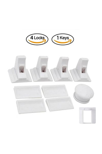 Choice 4 Locks 1 Keys Magnetic Child Safety Lock Limiter Children Protection Baby Safety Lock Invisible Loc