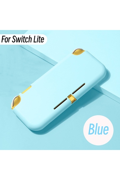 Choice جراب أزرق نقي اللون لجهاز ألعاب نينتندو سويتش لايت جراب ناعم من مادة T...