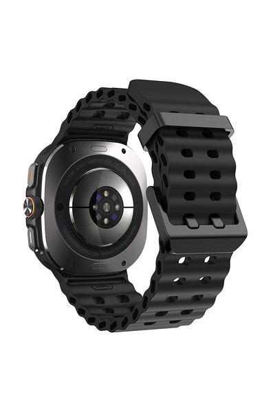 Choice Galaxy Watch Ultra Black Marine Band For Samsung Galaxy Watch Ultra 47mm Sports Silicone Strap Brace