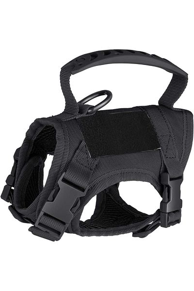 Choice S black 600D Cat Tactical Vest Pet Chest Strap Vest Type Puppy Cat Training Clothing Small Dog Vest