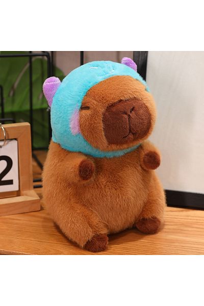 Choice 22cm blue Capybara Plush Toy Simulation Capibara Cosplay Pokemon Pikachu Disney Stitch Sanrio Hello