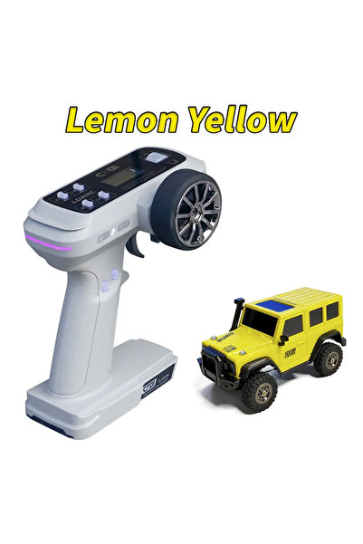 Choice سيارة LDARC X43 Crawler RC صفراء ليمونية 1:43 محاكاة RC بدوام كامل RTR...