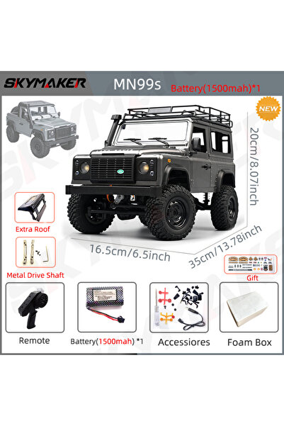 Choice 1B1500-MDS-RF-S سيارة التحكم عن بعد الجديدة MN99s MN98 بمقياس 1:12، إص...