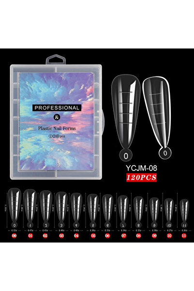 Choice YCJM-08 أطراف فنية لأظافر صناعية من الأكريليك مع قالب طلاء جل منحوت بت...