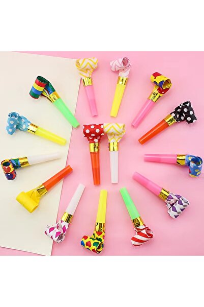 Choice 40 قطعة من صفارات النفخ المضحكة بألوان مختلطة، هدايا حفلات أعياد الميل...