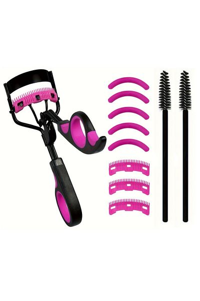 DUTRIEUX 11pcs pink 7/15pcs Eyelash Curler Set With Replacement Pads For Women Eyelashes Curling Tweezers Cli